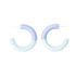 TWO TONE HOOPS FADED PERIWINKLE